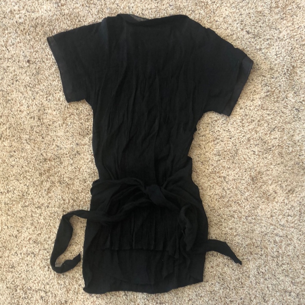 Black wrap dress